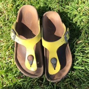 Birkenstock yellow girls
